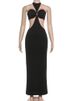 Mozision Halter Off-shoulder Sexy Maxi Dress Set Women Elegant Cut Out Sleeveless Backless Crop Top And Maxi Skirt Matching Sets_ecoleips.com
