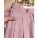 Women's Clothing Linen Wide Leg Pants Petite Cotton And Linen Straight Leg Drape Pants_ecoleips.com