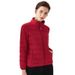 Women's 90-fleece Women's Clothing Stand-up Collar Seamless Glue-pressed Down Jacket Short Light And Thin New Simple Coat_ecoleips.com