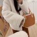 Women’s Velvet Mink Fur Short Coat – Luxe Pearl-Button Jacket | Plush & Eco-Friendly Faux Fur Outerwear For Winter_ecoleips.com