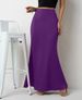 Women's Satin Midi Skirt A-Line Casual Style Mid-Calf Length For Spring Summer Regular Size_ecoleips.com