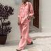 Women’s Loose-Fit Long Sleeve Shirt & Pants Set – Soft Breathable Fabric, Relaxed Style, Versatile Casual Outfit For Fall_ecoleips.com