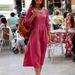 Women's Clothing Loose Plus Size Mid Sleeve Dress Autumn Winter American Style Bestsellers For Ladies_ecoleips.com
