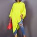 Women's Clothing Summer Chiffon Irregular Fashion Large Size Women's Loose Dress_ecoleips.com