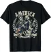 Women's T-Shirts USA George Washington Abe Lincoln Playing Guitar 250th T-Shirt_ecoleips.com