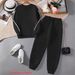Women's Oversized Color-Block Hoodie Set – Trendy Cartoon Print Pullover With Drop Shoulder (S-XXL, Unisex Soft Polyester Lounge Wear)_ecoleips.com