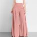 K Women's Pure Color High-waist Wide-leg Pants Thin Casual Pants_ecoleips.com