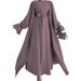2025 New Muslim Dress Islamic Women's Conservative Two-Piece Set Abaya_ecoleips.com