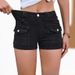 Summer New Denim Stretch Women's Multi-pocket Denim Shorts_ecoleips.com