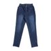 Women's Clothing Large Size Jeans For Women Autumn Fat Mm Slim Trousers High Elastic Small Pants_ecoleips.com