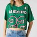 Summer Women's Short Sleeve Crop Top Loose Fit World Cup Jersey Country Letter Print Instagram Style_ecoleips.com