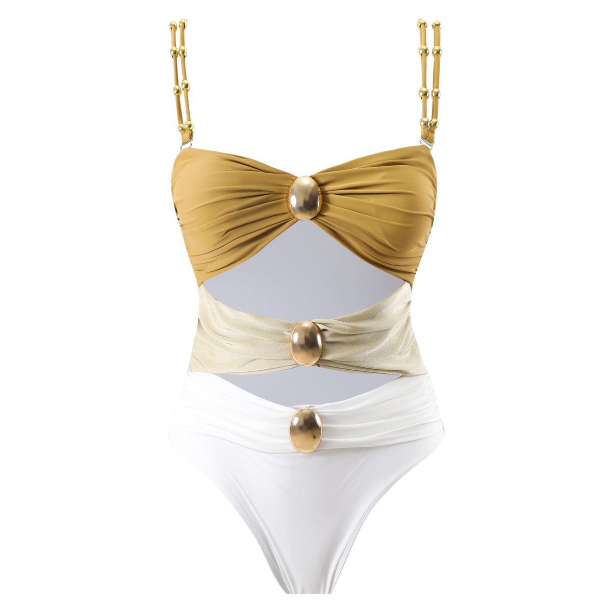 Women's Clothing Two Piece Bikini Swimsuit Women's Tight Fitting Chiffon Skirt Swimsuit Set_ecoleips.com