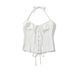 Aria Basics Aria Basics European American Style Solid Color Satin Fishbone Halter Neck Tank Top For Women, Adjustable Straps, Beautiful Back_ecoleips.com