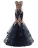 Women's Autumn and Winter New Bridal Dresses Host Elegant Large Size Temperament Long Evening Dress Wholesale_ecoleips.com