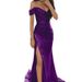 Women's Dresses, Sequined Off The Shoulder Slit Maxi Dresses, Fashionable Banquet Dresses, Sexy Evening Gowns_ecoleips.com