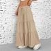 New European And American Cross-border Fashion On : Spring/Summer Skirt With Straps, Patchwork, Large Hem, Loose_ecoleips.com