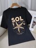 Women's Casual Round Neck Short Sleeve T-Shirt Multi-Color Style Simple Fashionable Sports Top Solid Printed Loose Fit_ecoleips.com