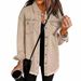 Women's Clothing Stand New Style Raw Edge Denim Casual Loose Jacket Shirt_ecoleips.com