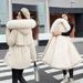 Women's Longline Parka Coat With Faux Fur Hood – Slim Fit Winter Jacket With Padded Insulation For Extreme Cold_ecoleips.com