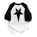 Unisex Heavyweight Pure Cotton Printed Raglan Short Sleeved T-Shirt Base Layer Loose Top for New Spring Summer Autumn_ecoleips.com