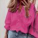 Elegant Ruffle Blouse Women's Loose Fit Long Sleeve Shirt - Casual Office Tops With Flounce Detail, Plus Size Friendly_ecoleips.com