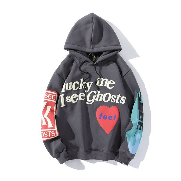 Kanye Graffiti Letter Print Thickened Fleece Lined Hoodie European American Style Sweatshirt For Men And Women 2026 Hot Selling_ecoleips.com