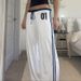 Women's Casual Wide Leg Pants Striped Drawstring Digital Print Design European American Style Vertical Loose Fit Wholesale_ecoleips.com