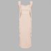 Women's Sexy Backless Suspender Dress Summer New Arrival Fashionable Solid Color Ribbon Detail Clothing_ecoleips.com