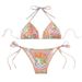 Women’s Clothing New Printed Sexy Lace Up Bikini Swimsuit Female Beach Bikini Hot Spring Swimsuit_ecoleips.com