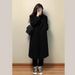 Women's Korean Style Suit Collar Woolen Overcoat High End Autumn Winter Fashion Mid Length Over The Knee Coat_ecoleips.com