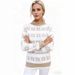2026 Autumn And Winter Fashion Snowflake Pattern Semi-turtleneck Sweater Knitted Sweater Top_ecoleips.com