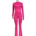 Aria Basics Aria Basics HR24057 European And American Sports Casual Women's Clothing Cross-Border Source Sexy Tight-Fitting Long-Sleeve Flared_ecoleips.com