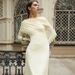 Women's Elegant Ruched Asymmetrical Long Sleeve Solid Color Bodycon Midi Dress – Fall Winter Party Gown 2026_ecoleips.com