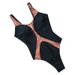 Aria Basics Foreign Trade Swimwear, Flesh-colored Mesh Patchwork Women's Swimsuit, 2022 Popular Bikini One-piece Style_ecoleips.com