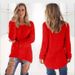Women's Clothing Casual Long Sleeve Cotton Blend Sweater - Soft Loose Fit Round Neck Pullover Top For Autumn Winter_ecoleips.com