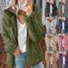 Women’s Hooded Wool Blend Coat – Autumn & Winter Long Sleeve Outerwear (Pink/Red/Violet/Khaki_ecoleips.com
