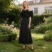 Frech-style Elegat Wome's Log Dress, 2026 Sprig Ew Fashio, Off-shoulder Floral Patchwork, High-ed Dress For_ecoleips.com