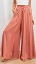 Suitable For All Seasons 25 Spring Summer Elastic Waistband High Waist Wide Leg New Skirt Pants Women's Fashion_ecoleips.com