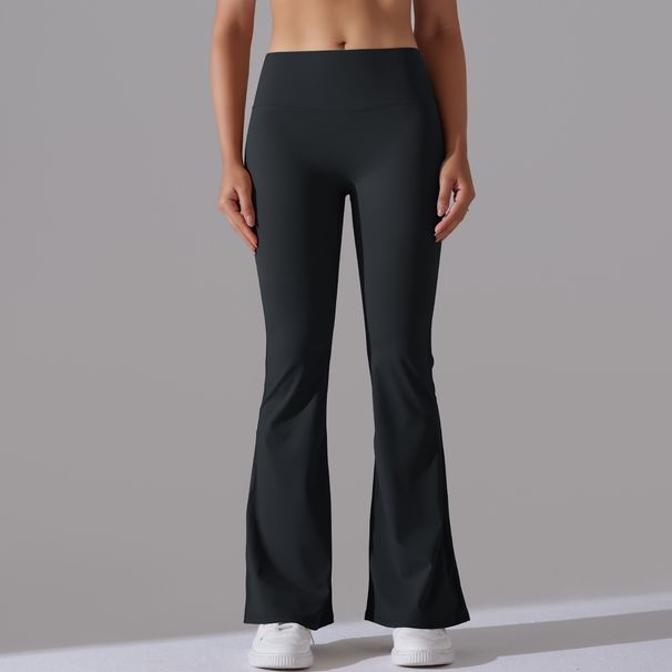 Women's wide-leg pants hip yoga bell bottoms, high waist leisure fitness pants_ecoleips.com