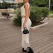 European American Style Women's Clothing 2025 Autumn New Collection: Sexy Ruched Strap Top And French-style Elegant Lace_ecoleips.com
