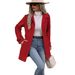 Autumn And Winter Lapel Temperament Slim Mao Ni Coat Girl_ecoleips.com