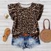 Women's Summer Short Sleeve Casual Round Neck Shirt Top Style_ecoleips.com