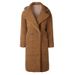 Women's Clothing Fashion Fur Long Coat Warm Thick Lamb Fur Coat Coral Velvet_ecoleips.com