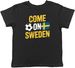 Women's T-Shirts Come On Sweden Supporter Football Fan Kids T-Shirt Boys Girls Gift_ecoleips.com