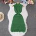 European And American Fashion Sleeveless Foreign Trade For Women, Summer High-end Slim-fit Elegant Fringed Sweater_ecoleips.com
