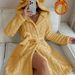 Aria Basics Cross-Border Coral Fleece Hooded Nightgown For Women, Autumn Winter New European And American Style, High-End Fluffy_ecoleips.com