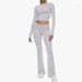 Women's Clothing New Round Neck, Short Style Tight Low Waist Bell Bottom Pants Suit_ecoleips.com
