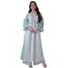 Women's Clothing Puff Sleeve Cardigan Dubai Elegant Long Skirt Middle East Robe Hot Diamond Three Piece Set_ecoleips.com