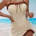 Sexy Fashionable Striped Seawater Swimsuit Set For Women Bow Detail Slim Fit European American Style Hot Spring Resort_ecoleips.com