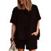 Women's Clothing Spring And Summer New Suits Fashionable Temperament Loose Short Sleeved Shorts Cotton And Linen Two Piece Suit_ecoleips.com